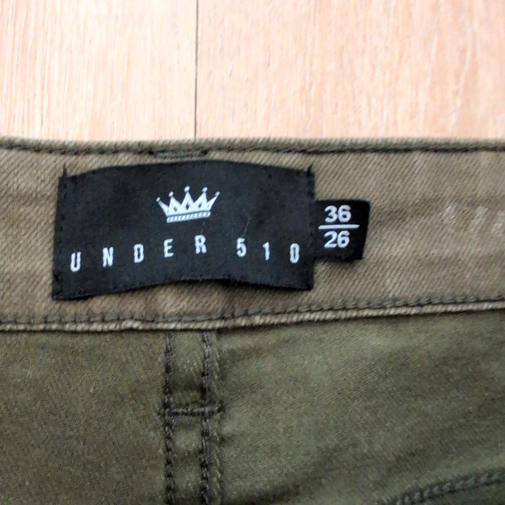 Under 510 Mens Tyson Slim Tapered Chino Pants 36x26 Olive Green Khaki Tan Bundle